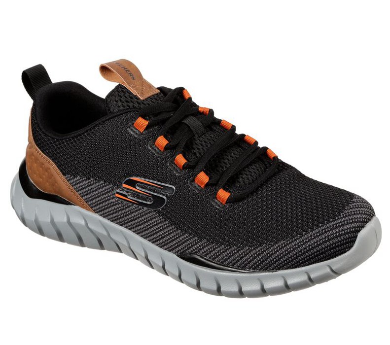 Skechers Overhaul - Landhedge - Mens Sneakers Black [AU-SI5149]